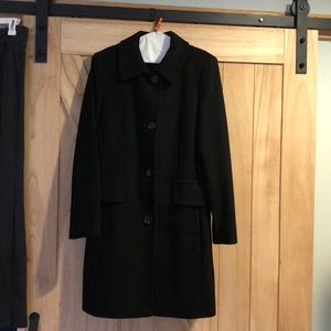 Black wool coat